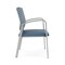 Lesro Newport Wide Guest Chair Metal Frame, Silver, RS Rain Song Back, MD Titan Seat NP1201 - alternate 3